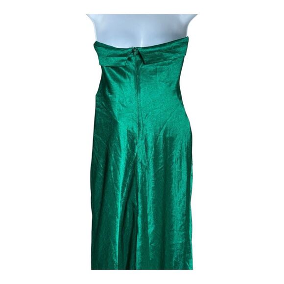Runaway the label LEILA SLIP DRESS emerald XS NWT holidays party - Picture 6 of 9